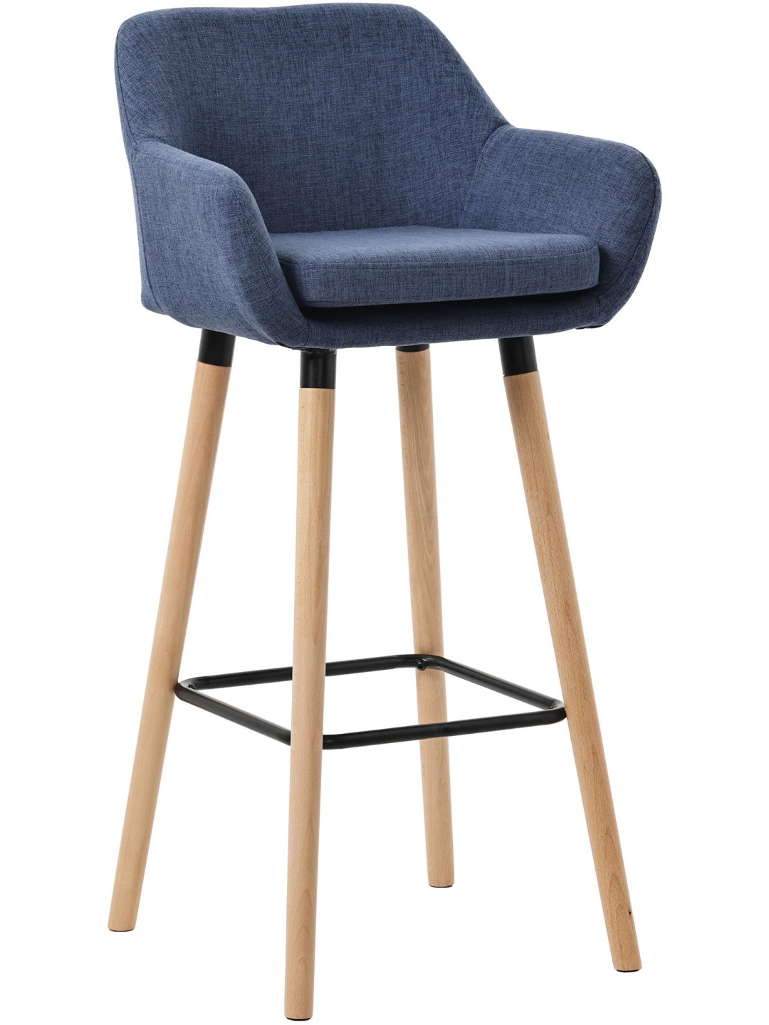 Barkruk Grant stof, donkerblauw