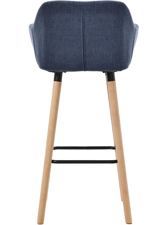 Barkruk Grant stof, donkerblauw