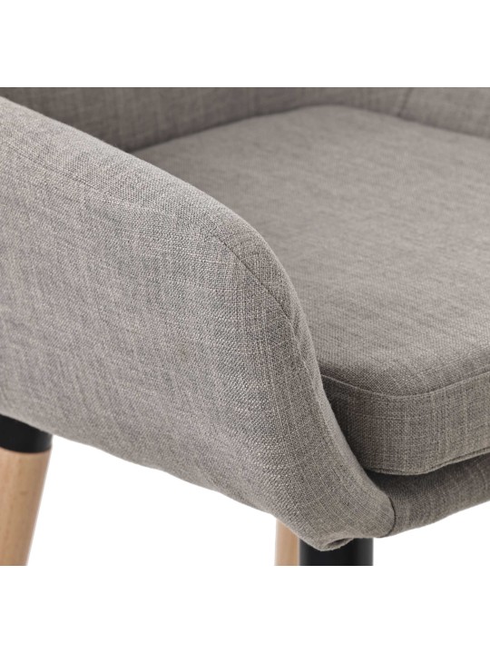 Barkruk Grant stof, grijs