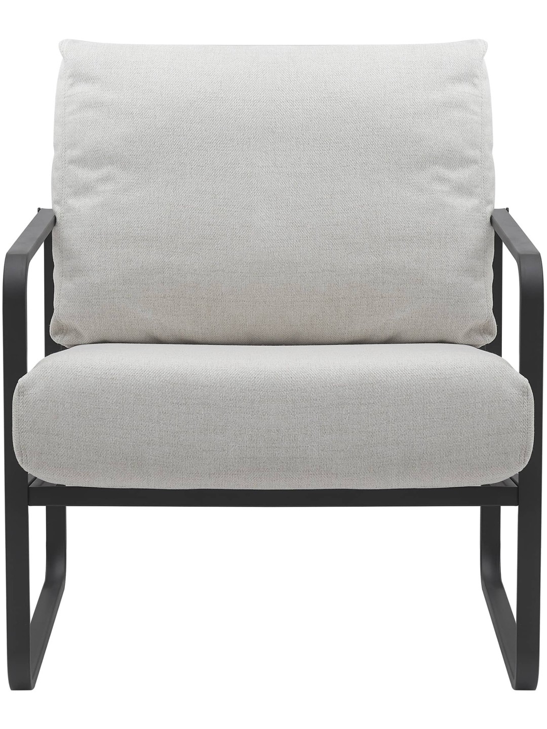 Ligstoel Manea stof, crème