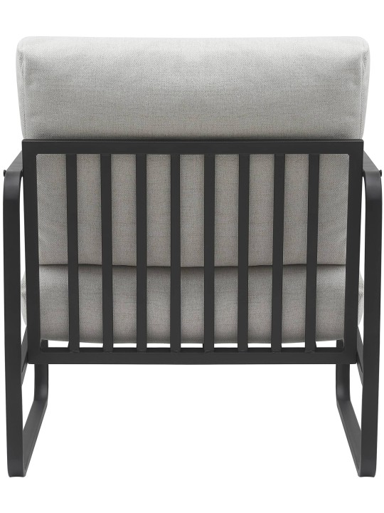 Ligstoel Manea stof, crème