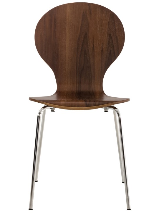 Set van 2 Diego bezoekersstoelen, walnoot