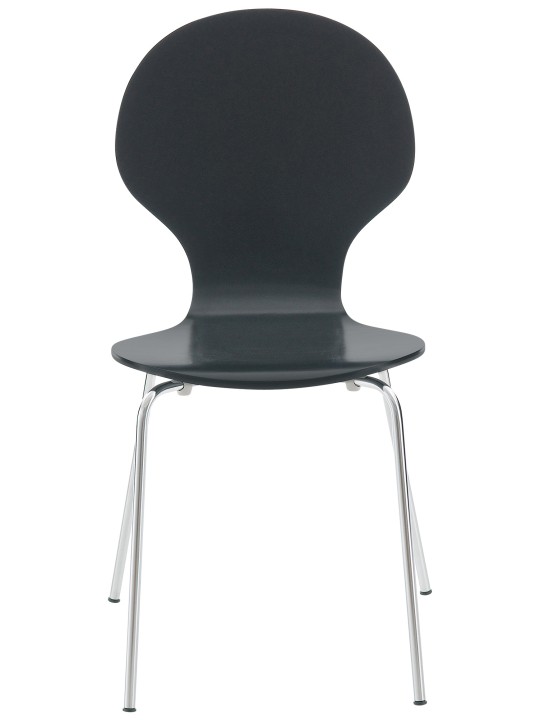 Set van 2 bezoekersstoelen Diego, zwart Set van 2 bezoekersstoelen Diego, zwart