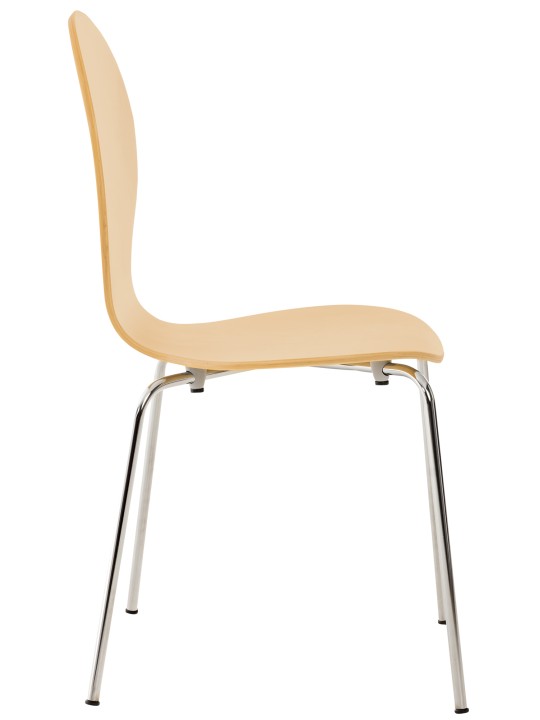 Set van 2 bezoekersstoelen Diego, naturel