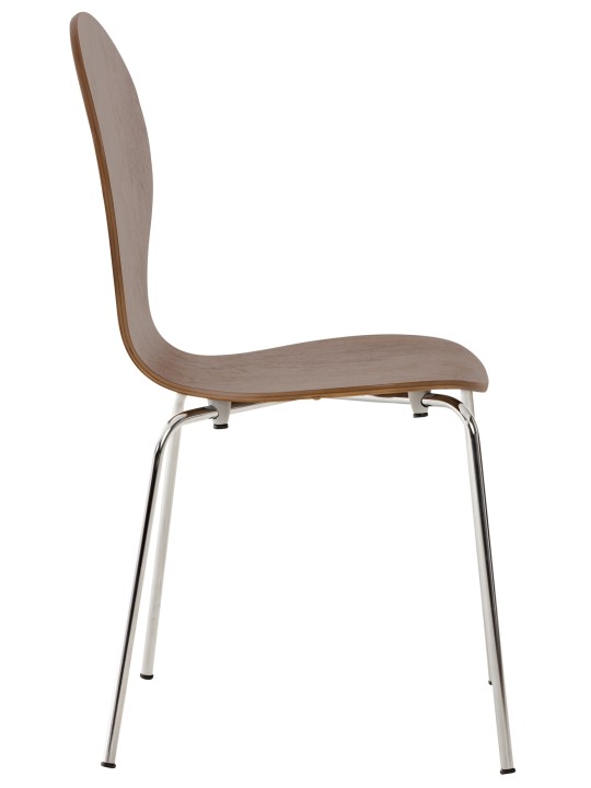 Set van 2 Diego bezoekersstoelen, walnoot