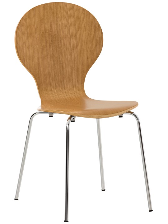 Set van 2 bezoekersstoelen Diego, eiken Set van 2 bezoekersstoelen Diego, eiken