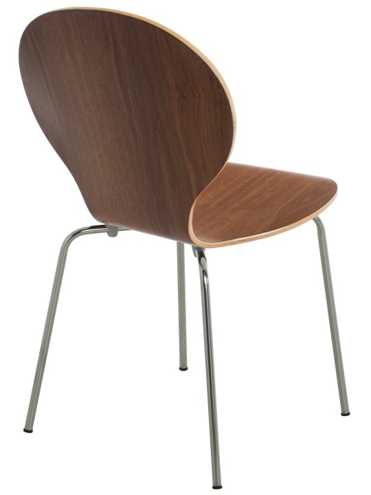 Set van 2 Diego bezoekersstoelen, walnoot