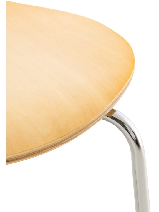 Set van 2 bezoekersstoelen Diego, naturel