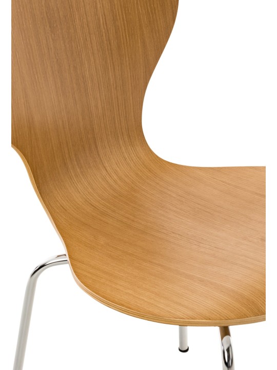 Set van 2 bezoekersstoelen Diego, eiken Set van 2 bezoekersstoelen Diego, eiken