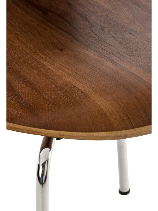 Set van 2 Diego bezoekersstoelen, walnoot