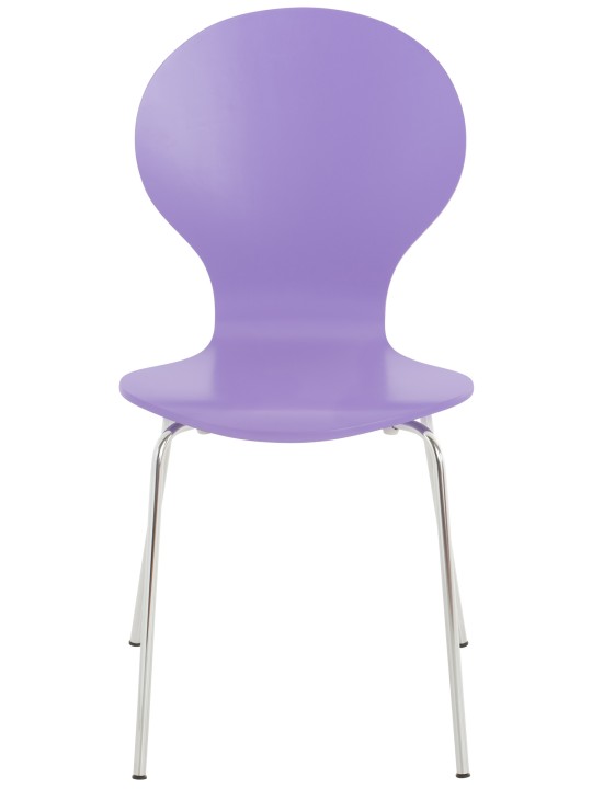 Set van 4 bezoekersstoelen Diego, lila