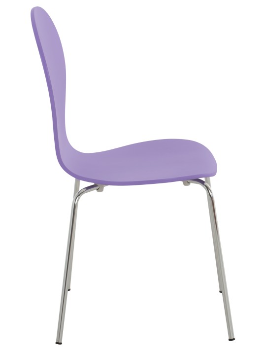 Set van 4 bezoekersstoelen Diego, lila