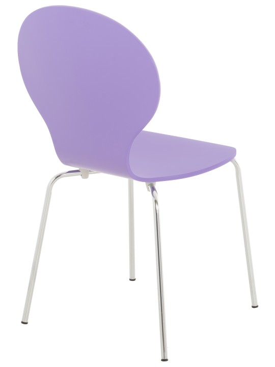 Set van 4 bezoekersstoelen Diego, lila