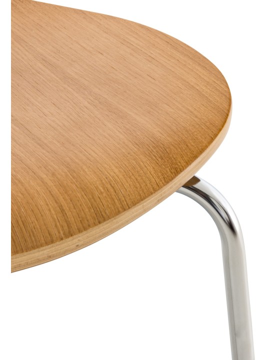 Set van 4 bezoekersstoelen Diego, eiken