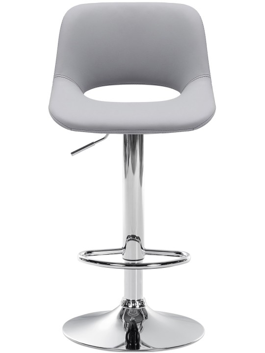 Barkruk Camden kunstleer chroom, grijs Barkruk Camden kunstleer chroom, grijs