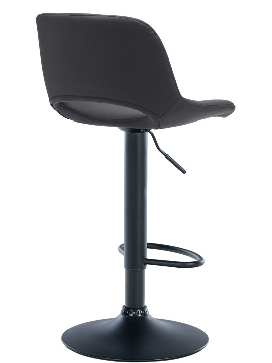 Barkruk Camden kunstleer, zwart