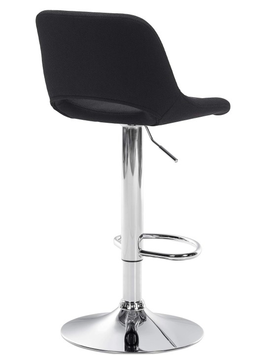 Barkruk Camden stof chroom, zwart Barkruk Camden stof chroom, zwart