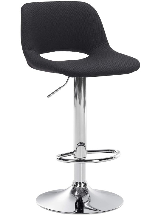 Barkruk Camden stof chroom, zwart Barkruk Camden stof chroom, zwart