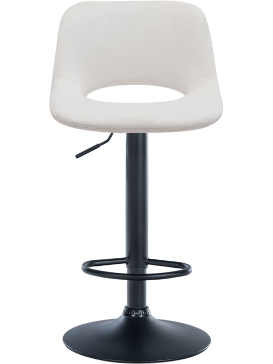 Barkruk Camden fluweel, crème