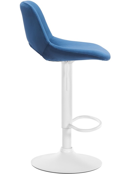 Barkruk Camden fluweel, blauw