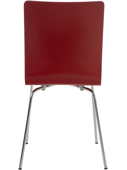 Set van 4 Pepe bezoekersstoelen, rood Set van 4 Pepe bezoekersstoelen, rood