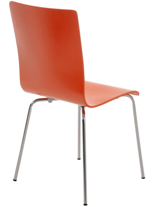 Set van 4 Pepe bezoekersstoelen, oranje