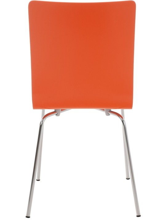 Set van 4 Pepe bezoekersstoelen, oranje