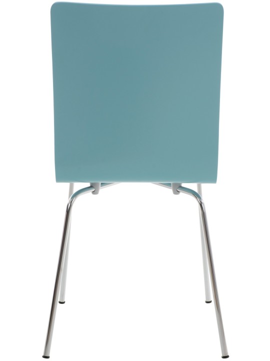 Set van 4 Pepe bezoekersstoelen, lichtblauw