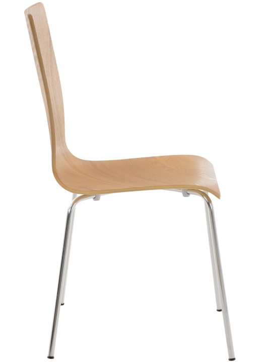 Set van 4 Pepe bezoekersstoelen, eiken