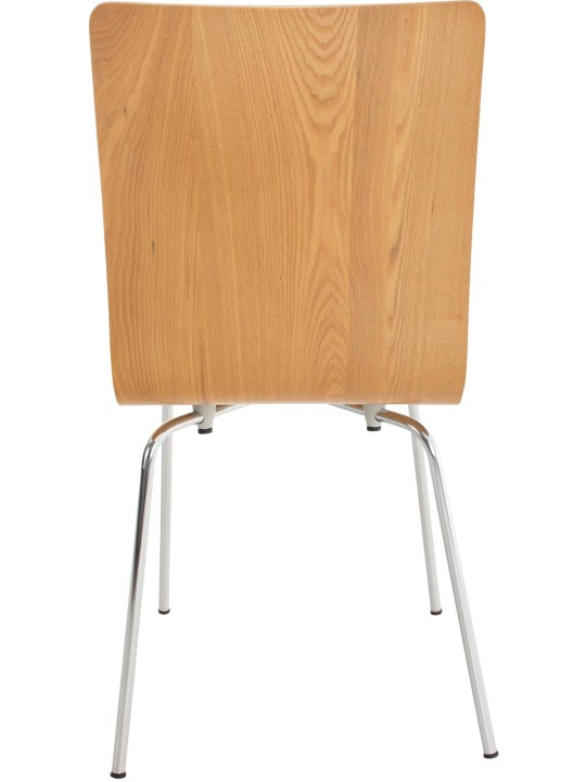 Set van 4 Pepe bezoekersstoelen, eiken