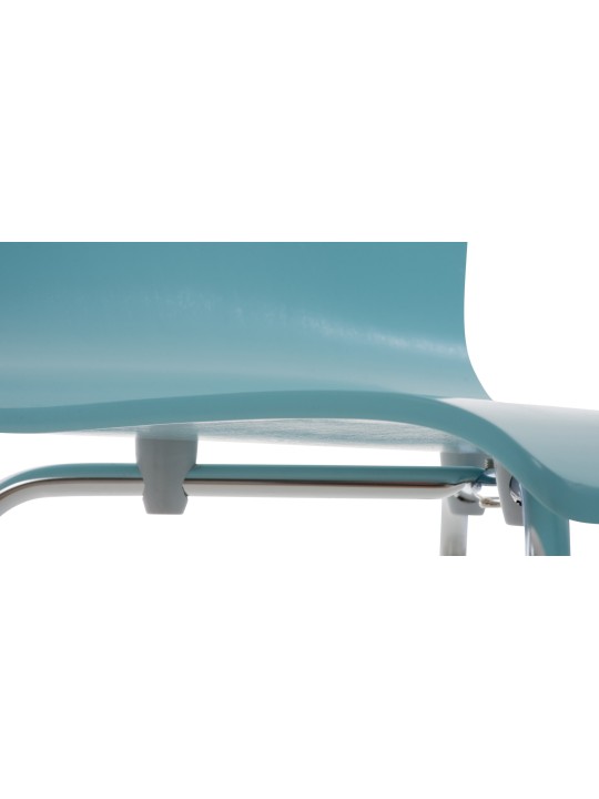 Set van 2 Pepe bezoekersstoelen, lichtblauw