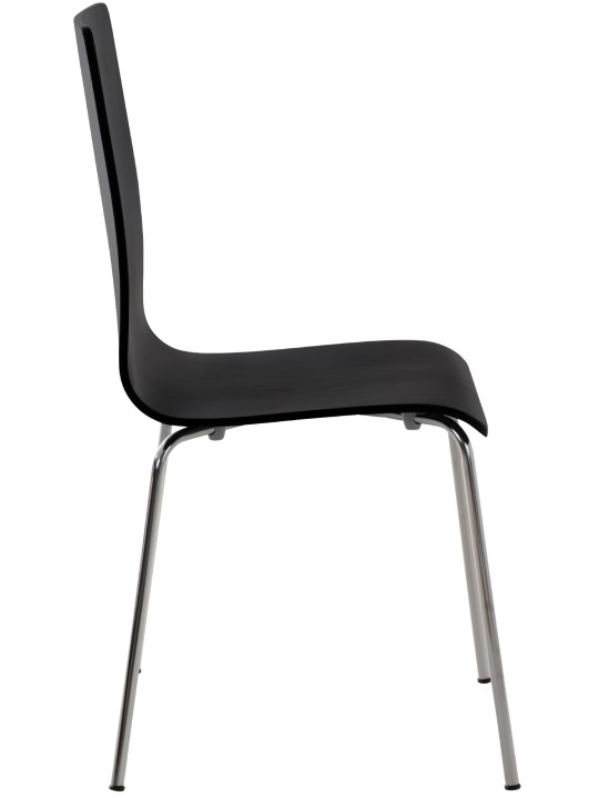 Set van 2 Pepe bezoekersstoelen, zwart