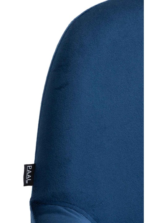 Set van 2 barkrukken Braga goud fluweel, blauw