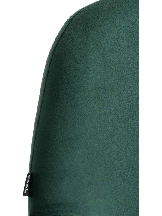 Set van 2 barkrukken Braga goud fluweel, donkergroen