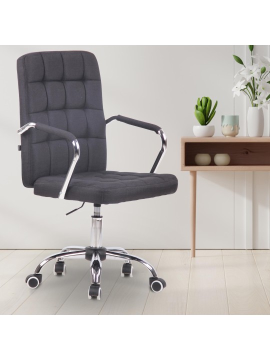 Bureaustoel Terni stof, zwart