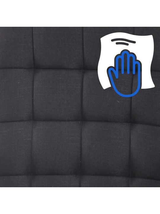 Bureaustoel Terni stof, zwart