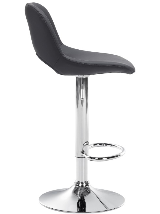 Set van 2 barkrukken Camden kunstleer chroom, zwart