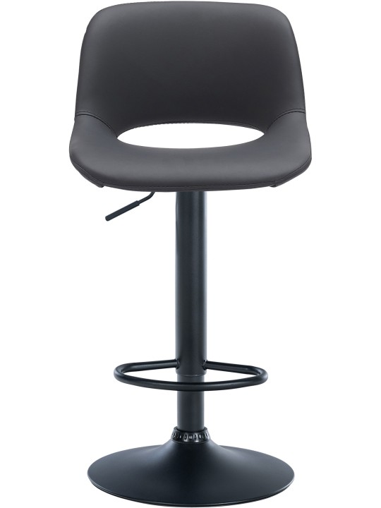 Set van 2 barkrukken Camden kunstleer, zwart