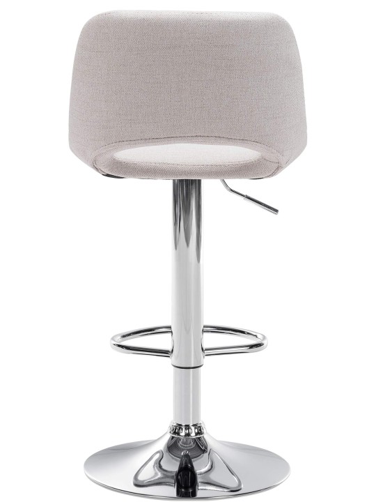 Set van 2 barkrukken Camden stof chroom, crème