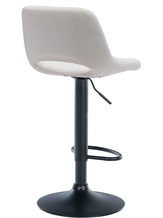 Set van 2 barkrukken Camden fluweel, crème