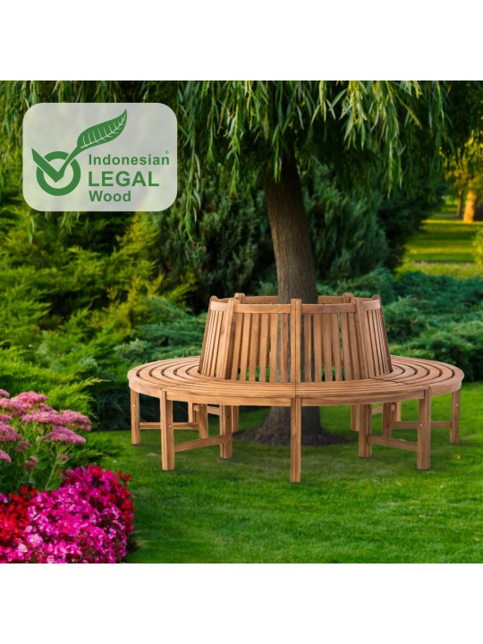 Boombank Novum ca. 200 cm, teak