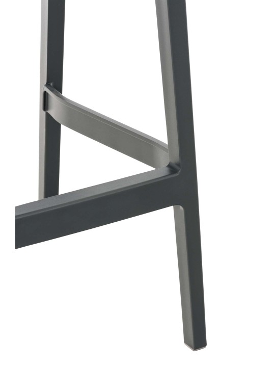 Set van 4 barkrukken Maya, donkergrijs