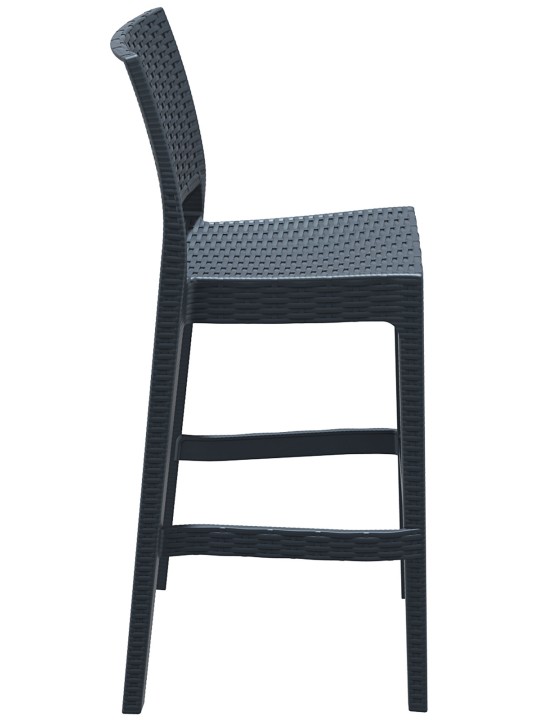 Set van 4 barkrukken Jamaica, donkergrijs