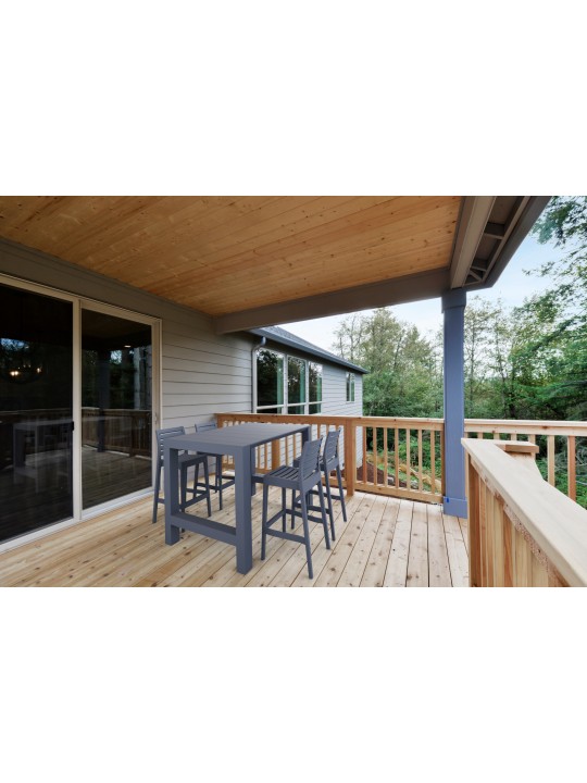 Set van 4 barkrukken Ares, donkergrijs