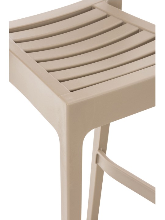 Set van 4 barkrukken Ares, modderkleur