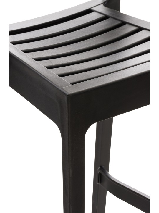 Set van 4 barkrukken Ares, zwart