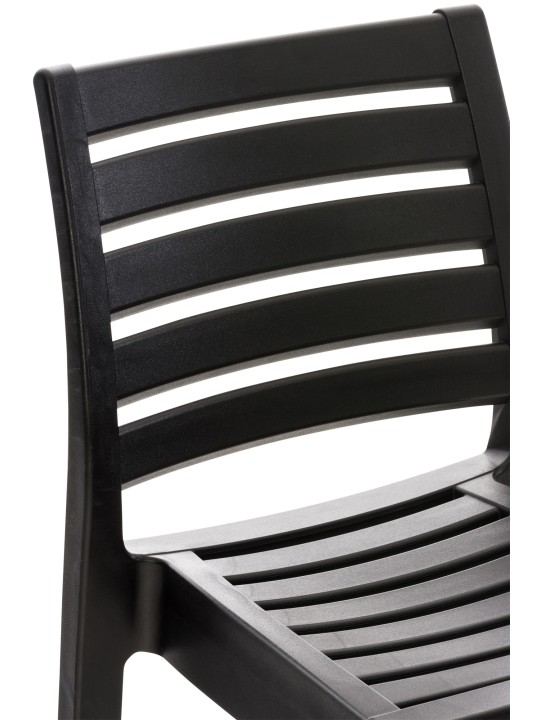 Set van 4 barkrukken Ares, zwart