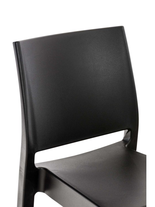 Set van 4 barkrukken Maya, zwart