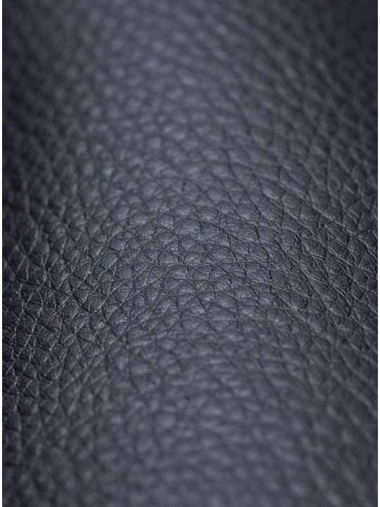 Eetkamerstoel Foley kunstleer eiken, zwart