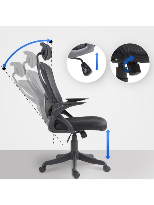 Bureaustoel Taos, zwart